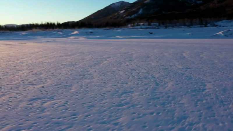 It's perfectly clear out, the snow is sparkling and