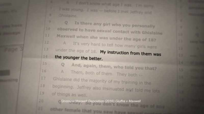 It's my personal opinion that Ghislaine Maxwell