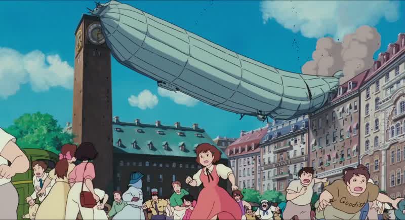 It's snagged on another building!