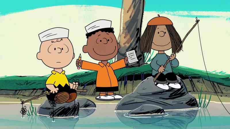 It's supper time, and he needs us to come get him off that island