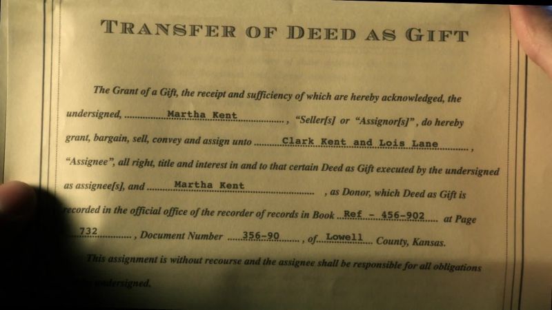 It's the deed to the farm