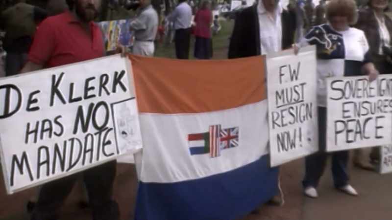 IT'S THE END OF APARTHEID