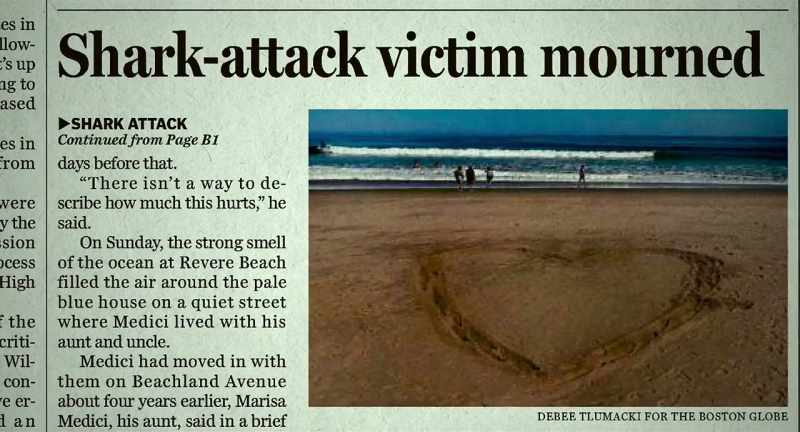 It's the first fatal shark attack