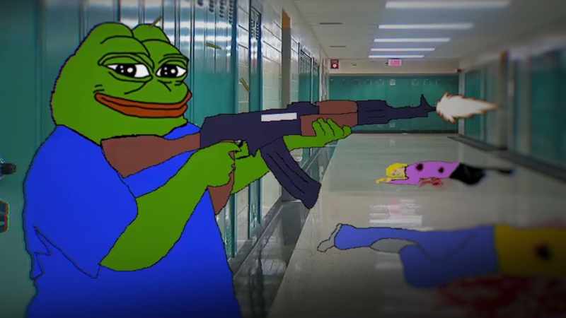 It's that the violence becomes a meme