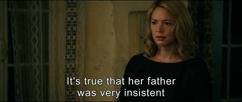It's true that her father was very insistent