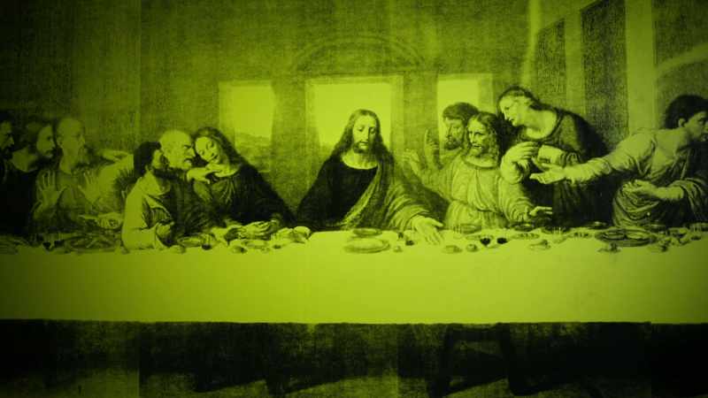 It's us viewing the work who activates it