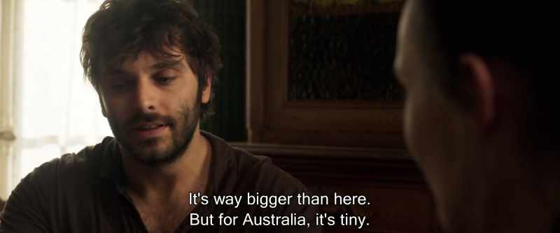 It's way bigger than here. But for Australia, it's tiny