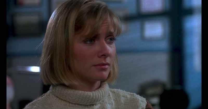 It's with Barbara Crampton, he picks this beautiful heroine