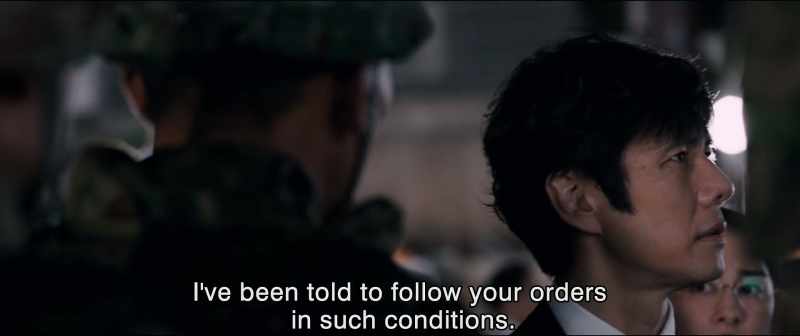 I've been told to follow your orders in such conditions
