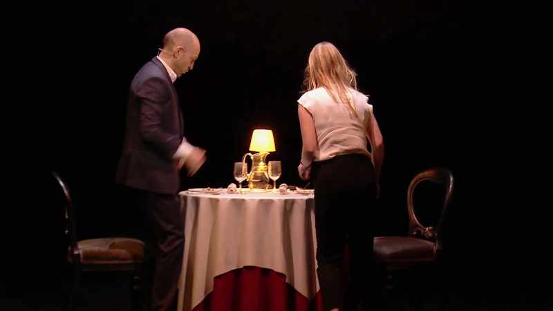 I've booked us a little table for two. Hope that wasn't too forward