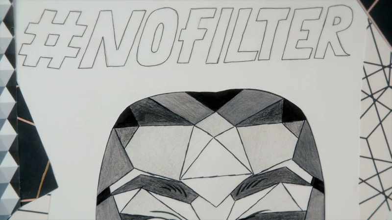 I've created my own unique filter today, and it's based off geometric shapes