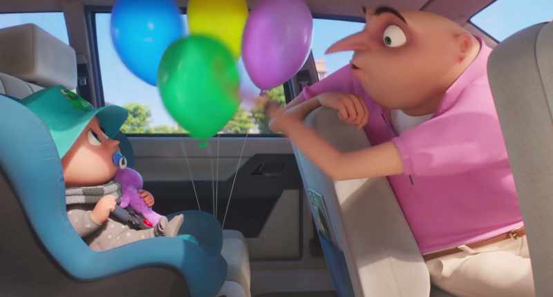I've got your bottle, your Binky, and here are your balloons