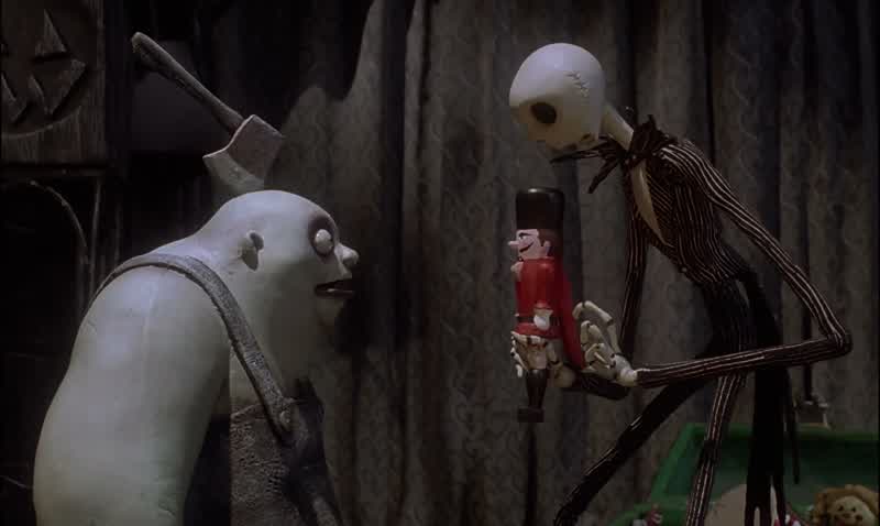 Jack We caught him We got him PerfectOpen it up QuicklyThat's not Sandy ClawsIt isn't Who is itBunnyNot Sandy Claws Take him back We followed your instructionsWe went through the door Which door