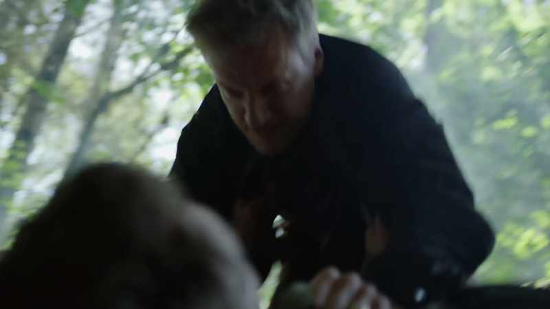 (James grunts) (objects clattering)
