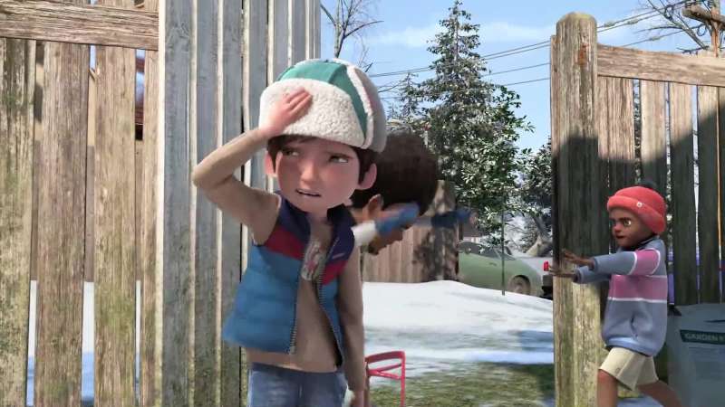 Jamie hatWe don't want Jack Frost nipping at your noseWho's Jack FrostNo one honey It's just an expressionHey