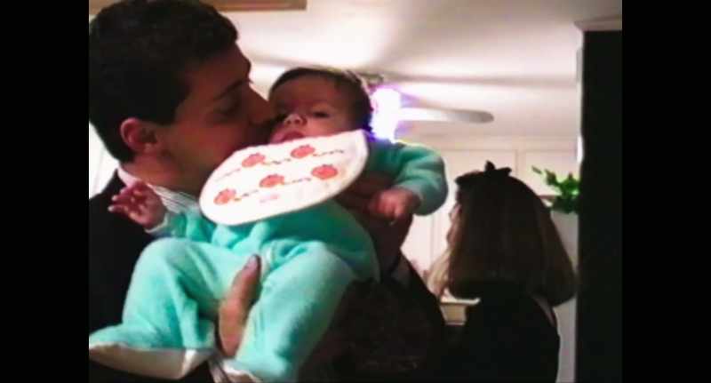 'Jamie's first Thanksgiving with Daddy.'