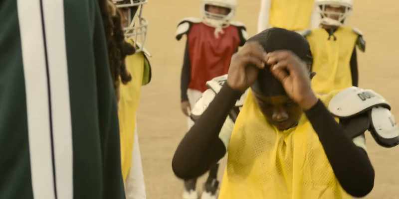 JAYCEN: (BLOWS WHISTLE) Take the helmet off