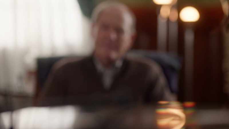 [jazz music playing]