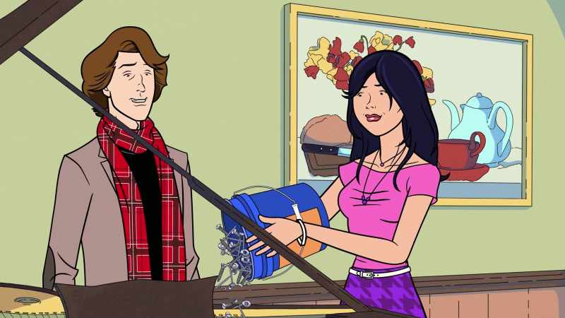 JENNA: He makes me do all this weird stuff to the piano