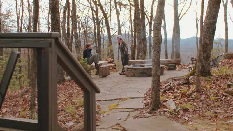JENNIFER SAMS: We have a great fire pit out to the right side