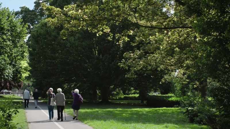 Joan: In my walking days, when I used to walk to town