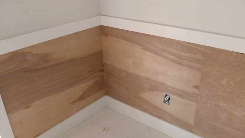 JOANNA: The wainscoting will be white and then white trim