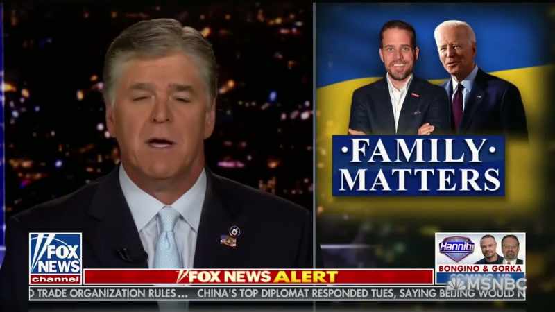 Joe, remember you heard it here first, credible evidence about your son peddling