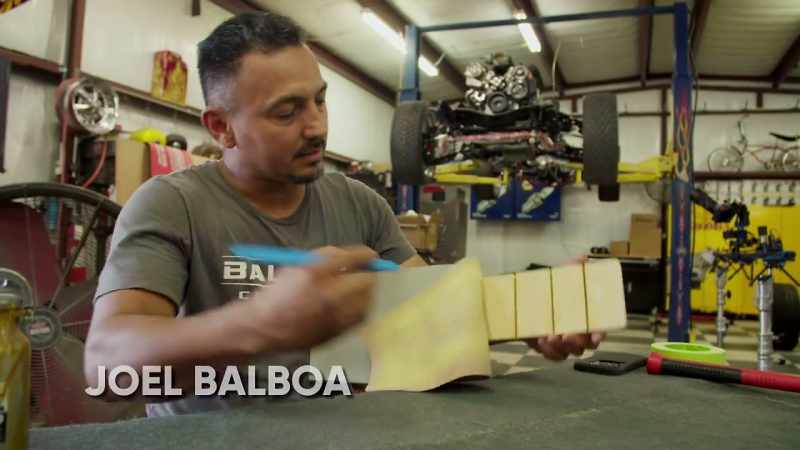 [Joel] Working on the insert for Terry's truck