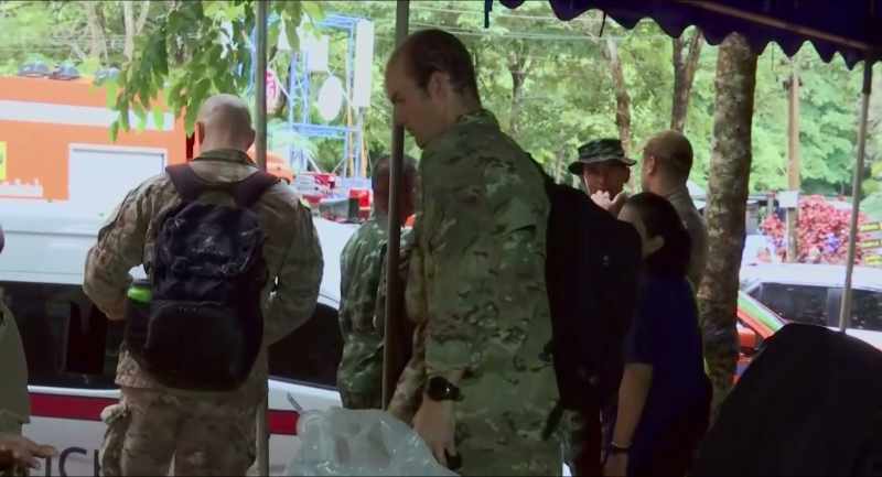 JOHN: That evening, we met the American military