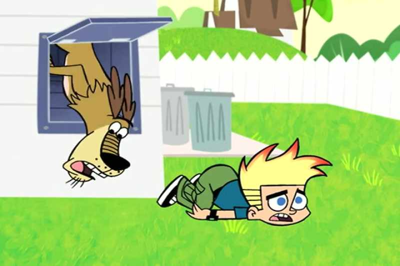 (JOHNNY AND DUKEY GRUNTING)