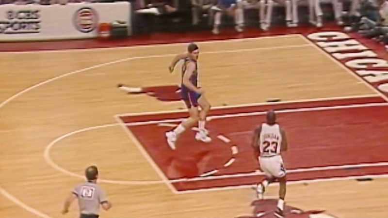 Jordan, steal. He kept it inbounds