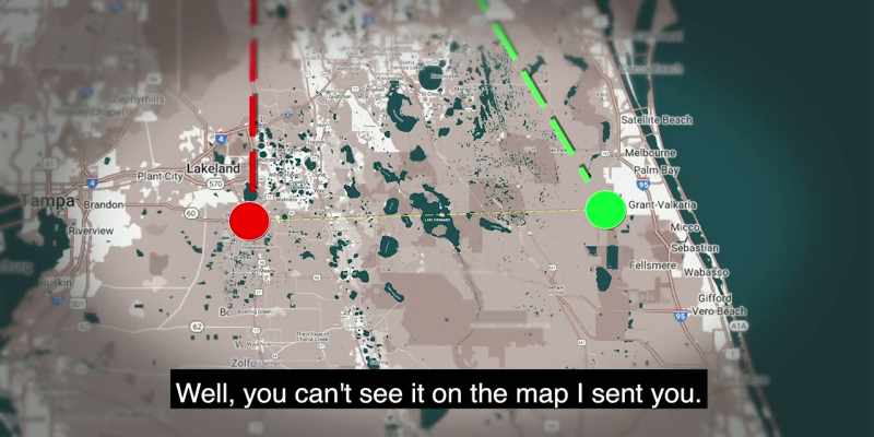 [Jordan] Well, you can't see it on the map I sent you
