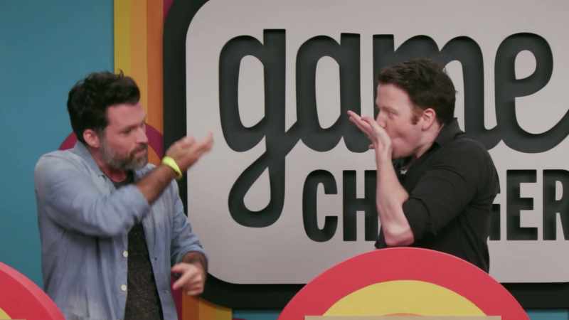 (Josh and Brennan slobbering)
