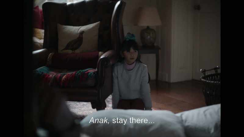 [Joy, whispering, in Filipino]