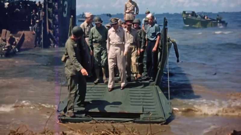Just hours later, two commanders come ashore