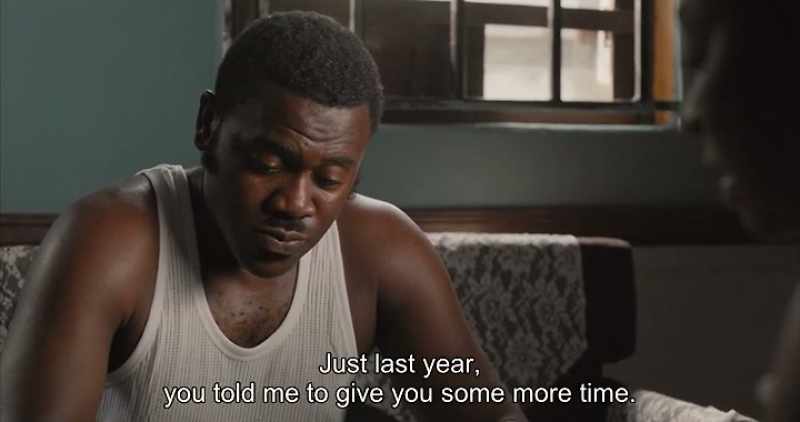 Just last year, you told me to give you some more time