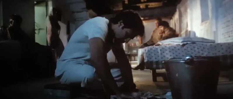 Just see how he is scrubbing his clothes