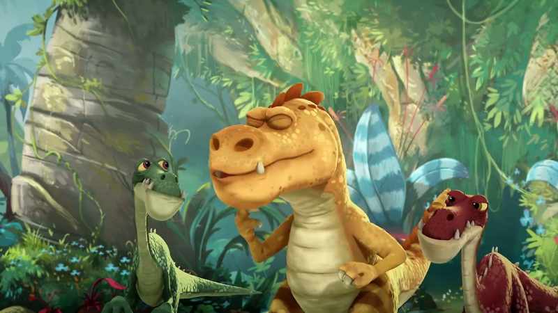 Just some silly little dinos. About that food
