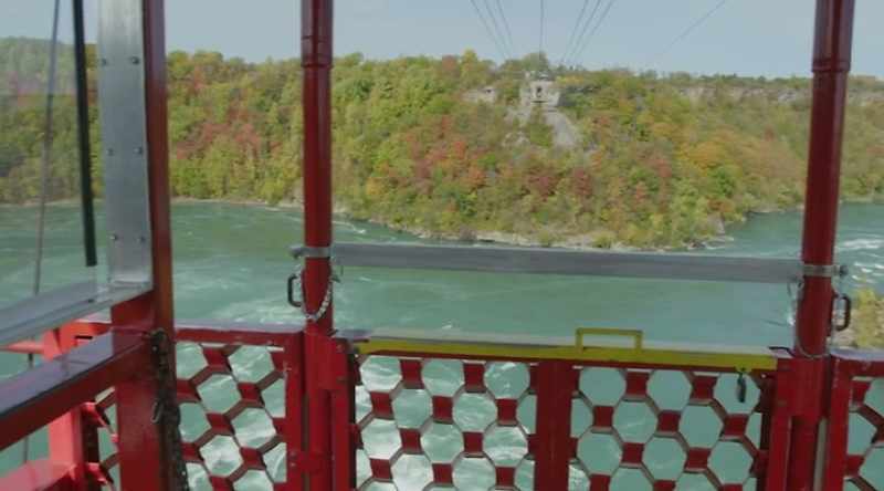 Just three miles from the Falls, it makes a sudden, sharp turn