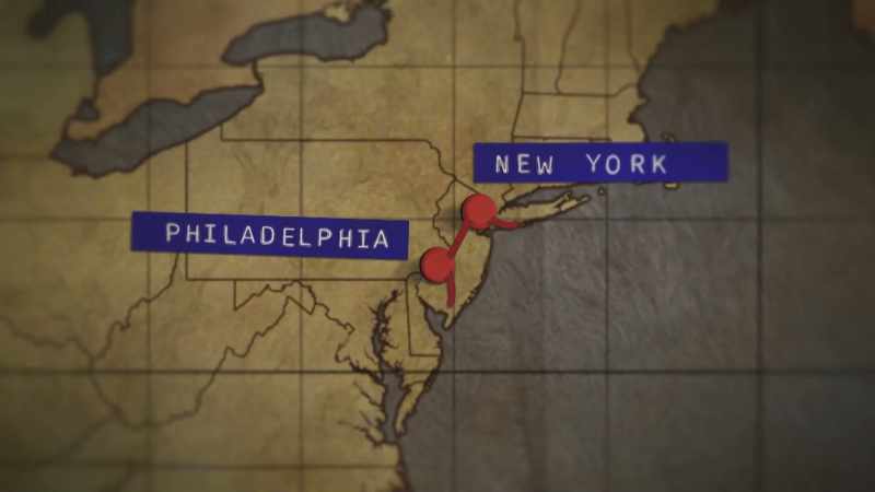 Just under 100 miles from New York