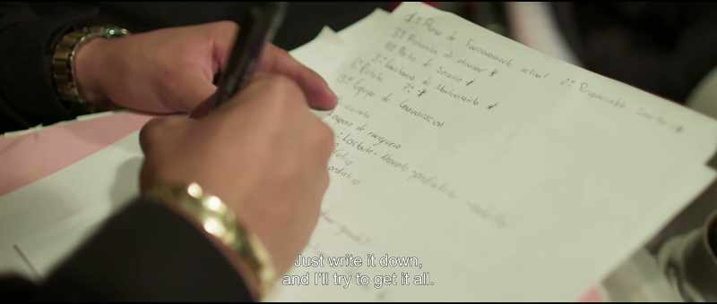 Just write it down, and I'll try to get it all
