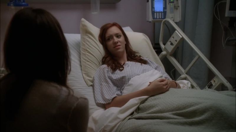 Just so you know, you're not pregnant