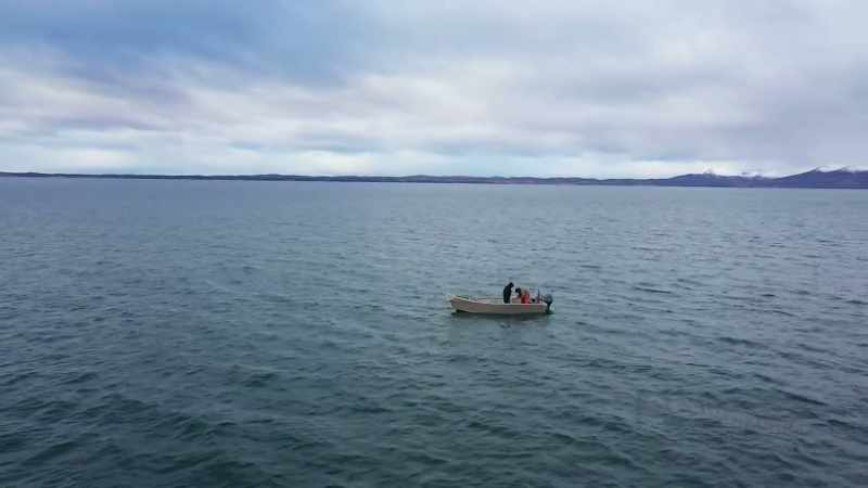 JUSTIN: Trolling is when you just tow a hook behind your skiff
