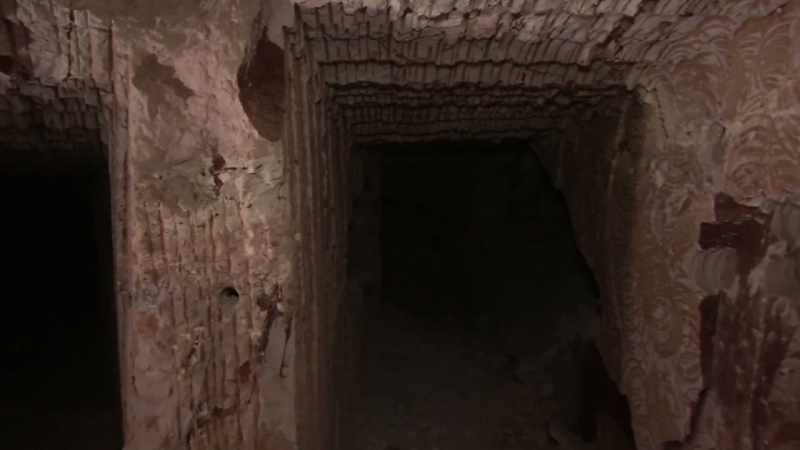 Justin's looking for opal in the tunnel's walls