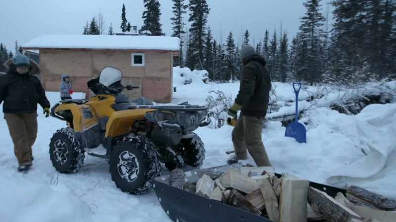 KALEB: Yeah, this is a whole tree. The sled'’s not even full