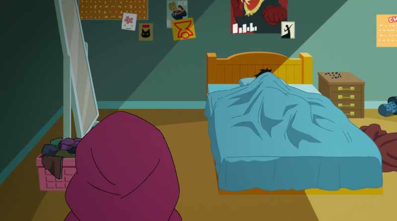 Kamala. Out of bed. It is late