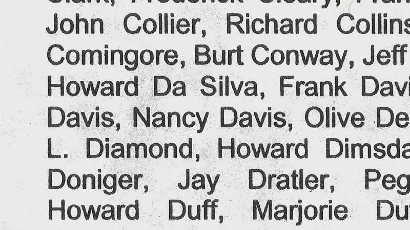 [Karen Tumulty] She sees the name Nancy Davis