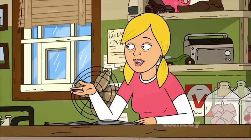 Karen's teeth are incredibly white. Do you floss?
