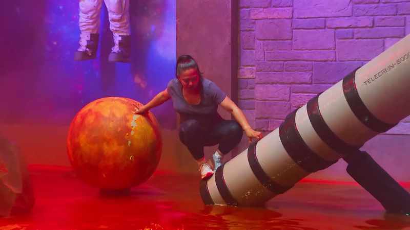 Kay's doing all she can to keep her team in this competition
