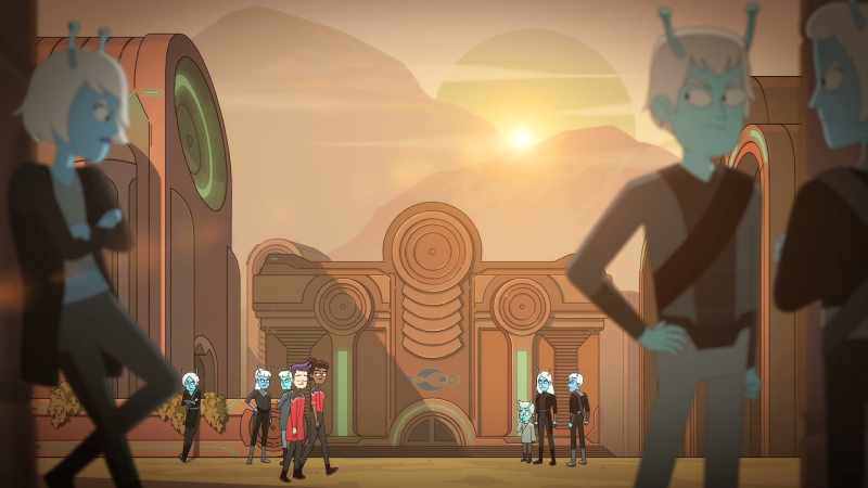 Keep your head down. Andorians don't mess around